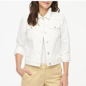 Snow White Denim Classic Jeans Jacket Sz S